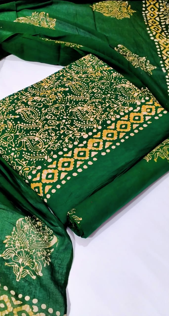 batik printed suit