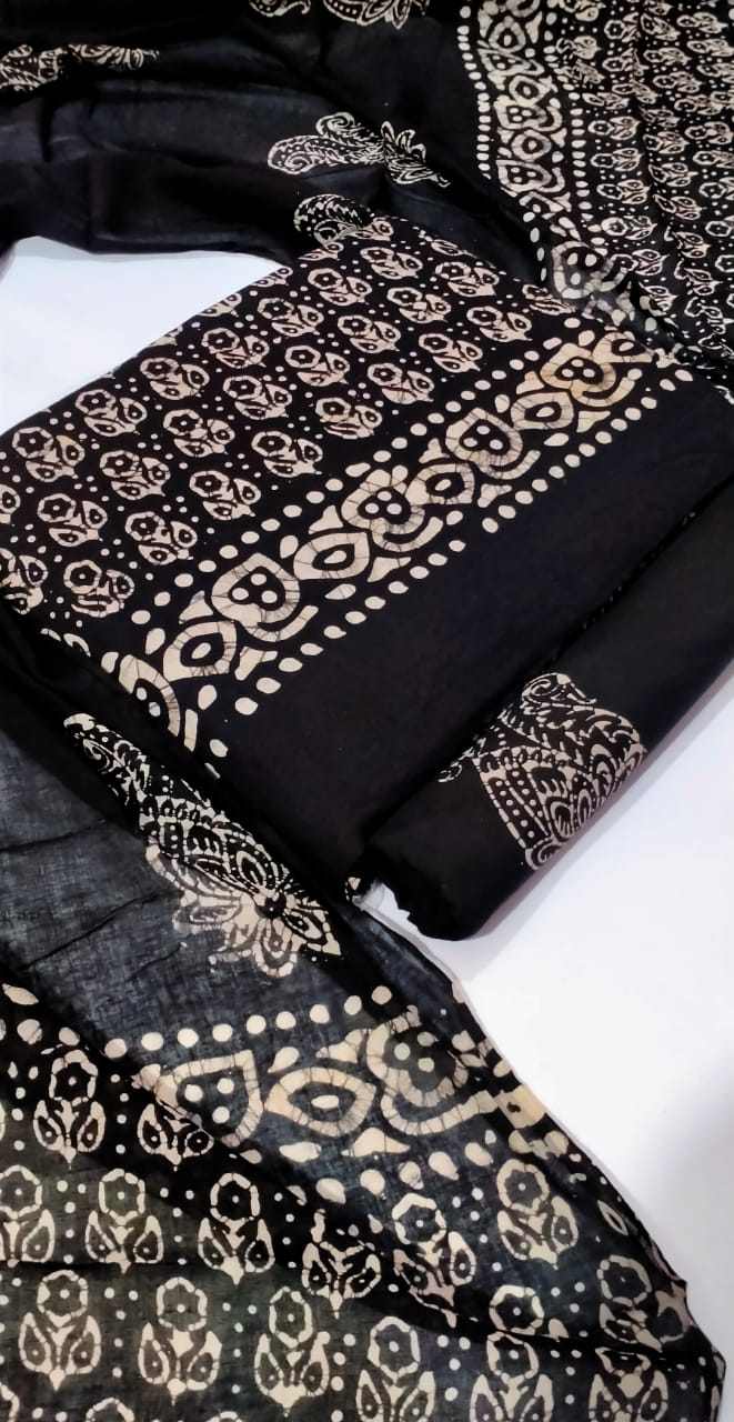 batik printed suit
