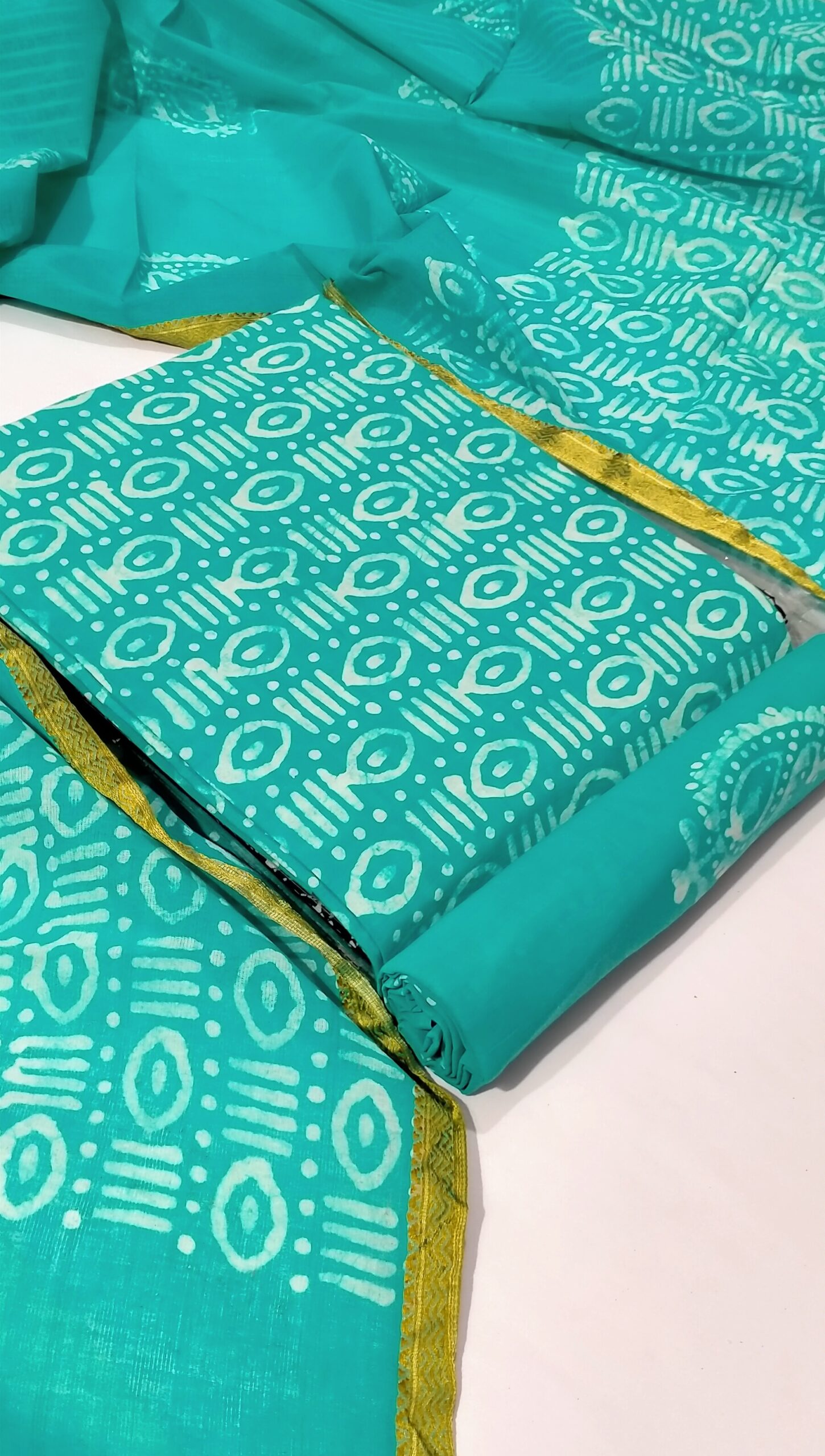 Batik printed suit