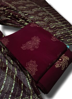 TC DISCHARGE BAGH PRINT SUIT